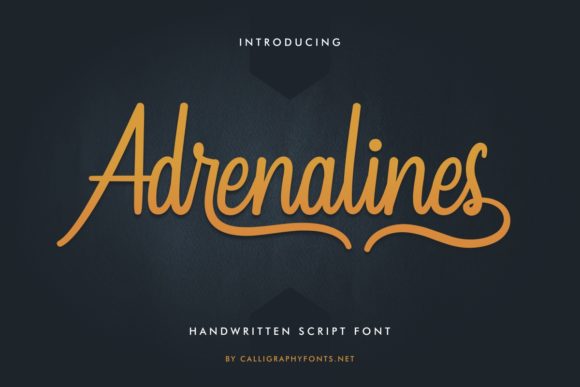 Adrenalines Font for Modern Marketing