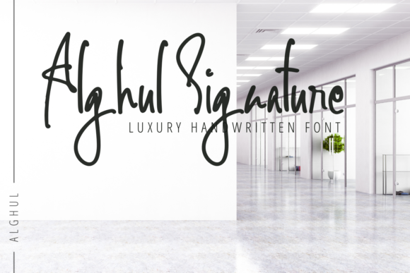 Alghul Signature: A Handwritten Font That Elevates Campaign Design