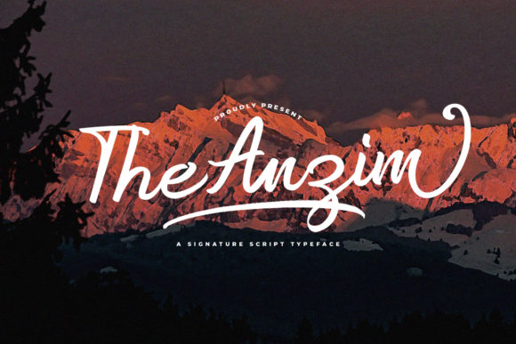 Anzim: A Handwritten Font That Elevates Editorial Design