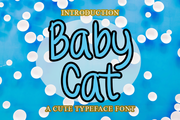 Baby Cat Font for Handmade Creations