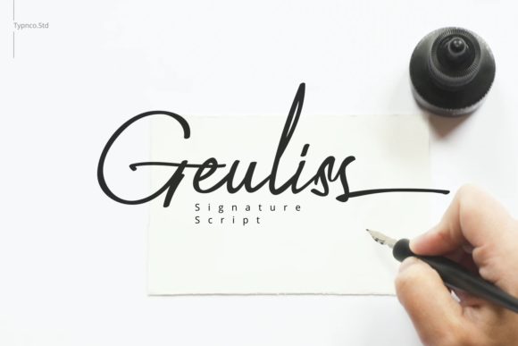 Geuliss: A Stylish Script Font for Your Brand