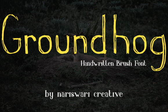 Groundhog: A Script Font for Creative Projects