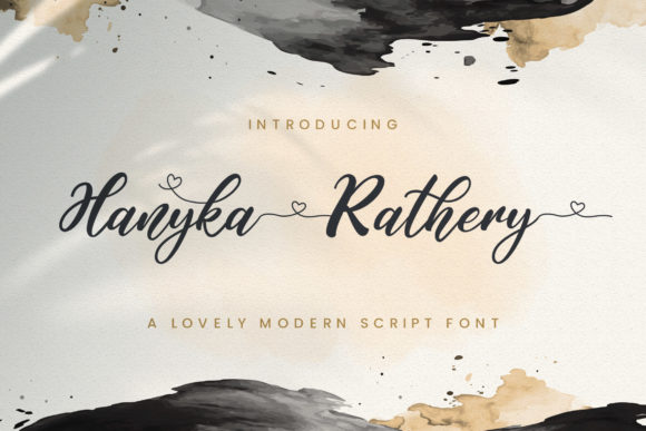 Hanyka Rathery Script Font for Craft Projects