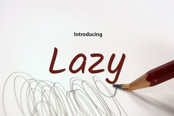 Lazy Font for Web Design and Digital Creativity