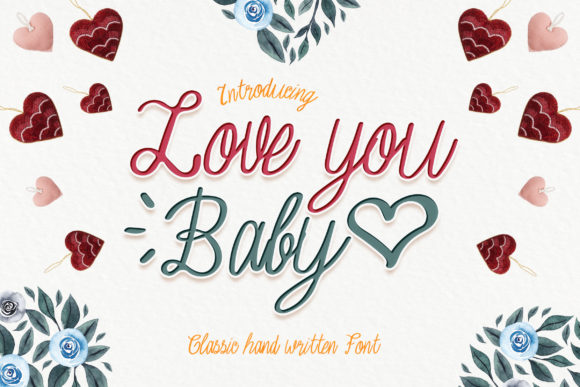Love You Baby Font for Business Branding