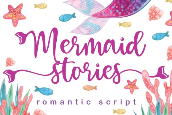 Mermaid Stories Font for Handmade Creations