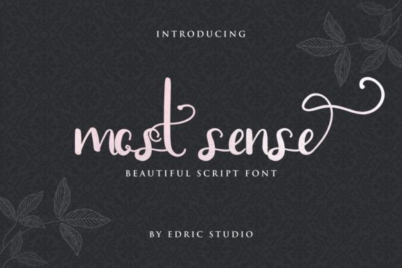 Most Sense: A Delicate Script Font for Handmade Creations