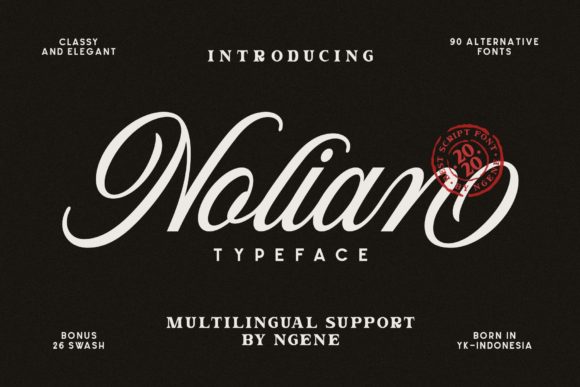 Nolian Script Font for Web Design