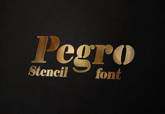 Pegro Stencil: A Bold Serif Font for Editorial Design