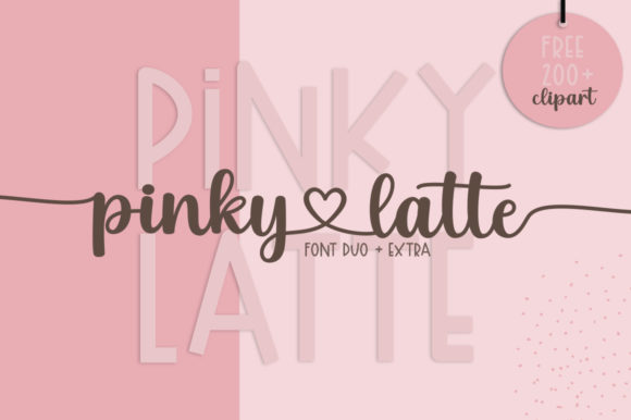 Pinky Latte Font for Web Design and Branding