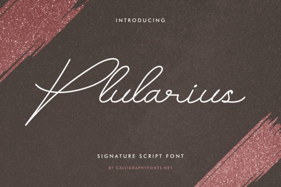 Plularius: A Script Font for Modern Branding