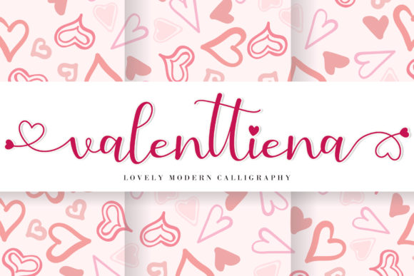 Valenttiena: A Romantic Font for Handmade Creations