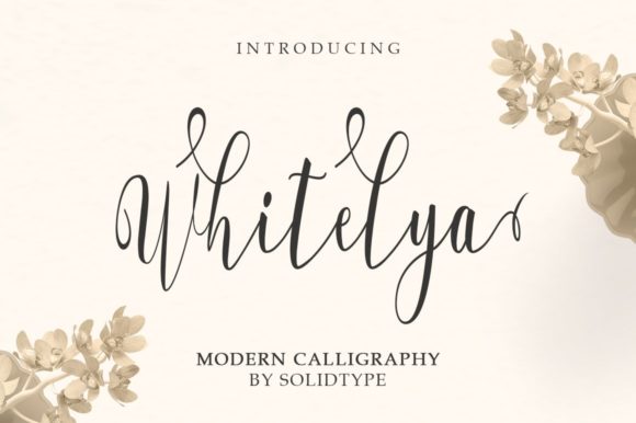 Whitelya: A Modern Script Font for Branding Projects